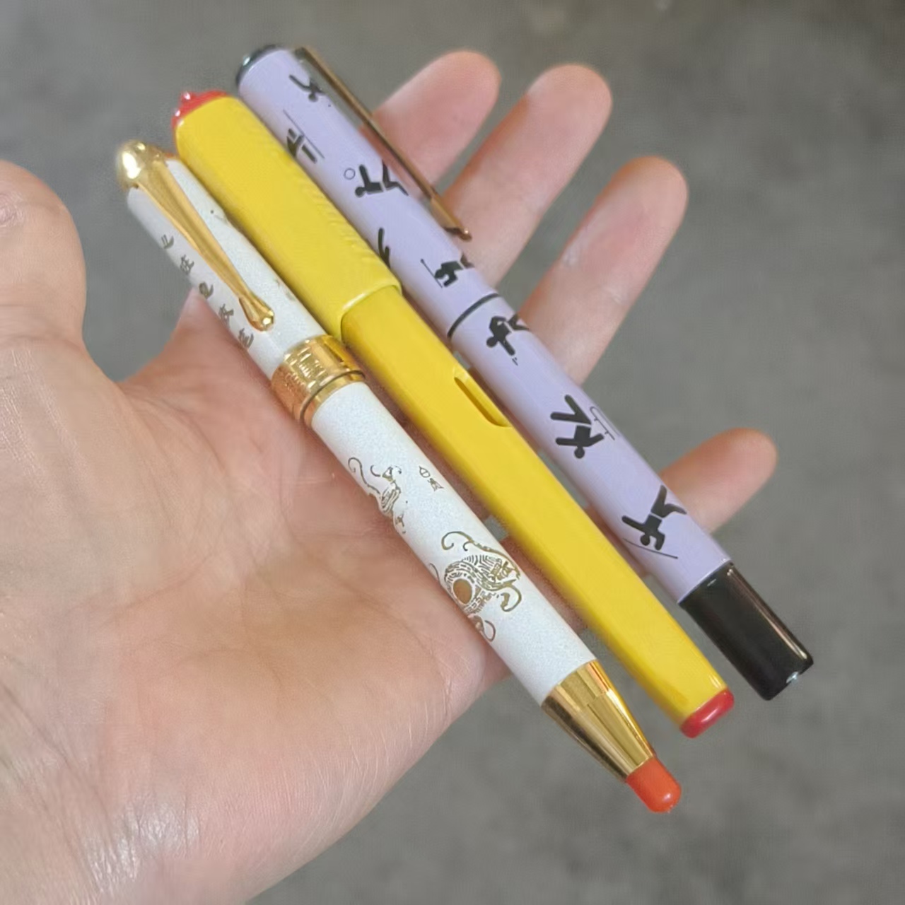 Vintage Collectible Pens - 3PENS ปากกาหมึกซึม JINXING รุ่นใหม่และรุ่นเก่าสไตล์วินเทจ หัวปากกาขนาดเล็ก เหมาะสำหรับนักเรียน