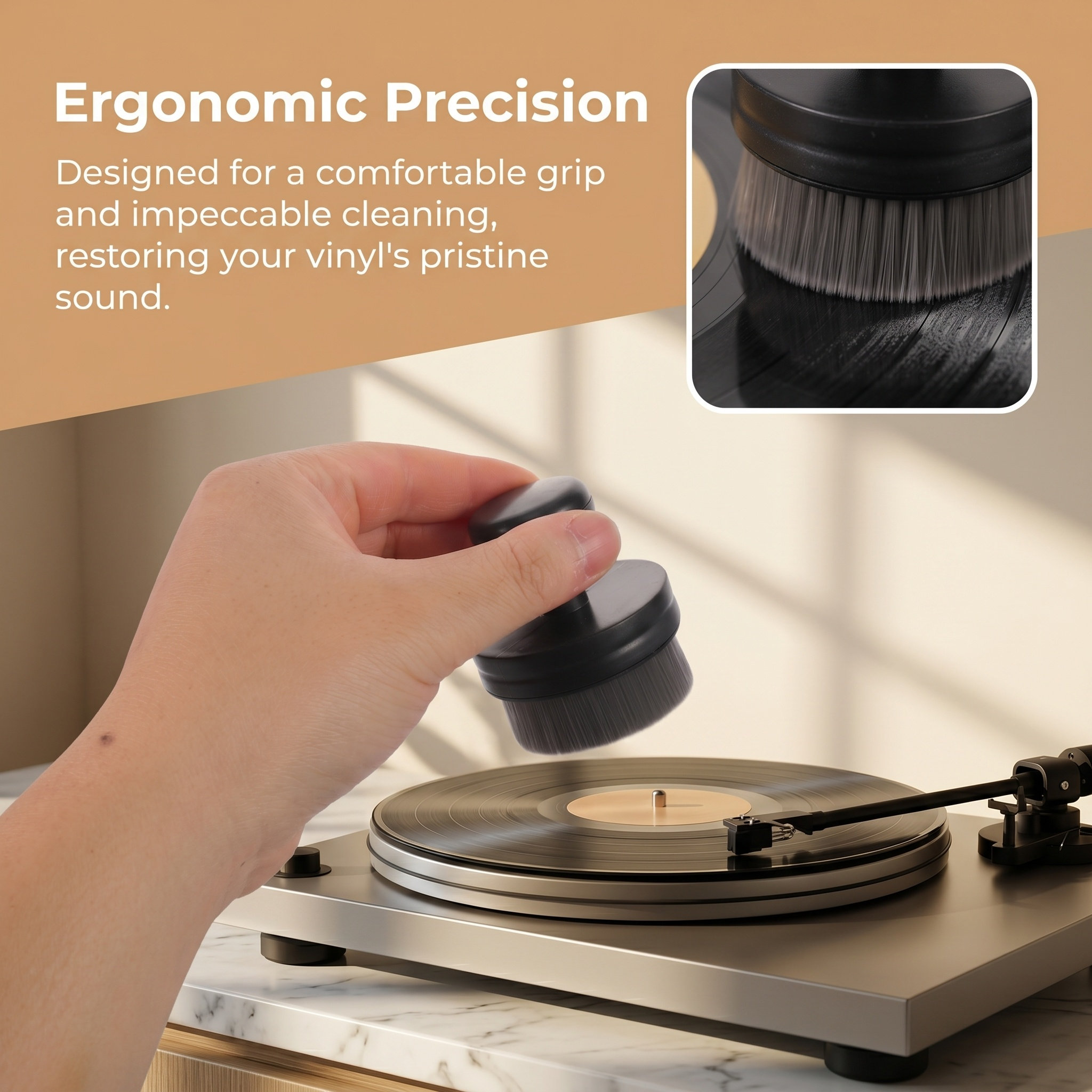 แปรงทำความสะอาดแผ่นเสียง สำหรั - Vinyl Record Cleaner บทวิจารณ์และราคา