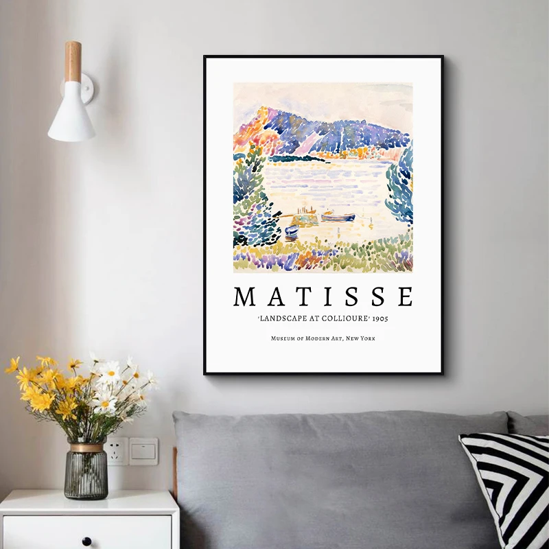 ภาพวาดผ้าใบ Vintage Henri Mati - Vintage Collectible Posters บทวิจารณ์และราคา