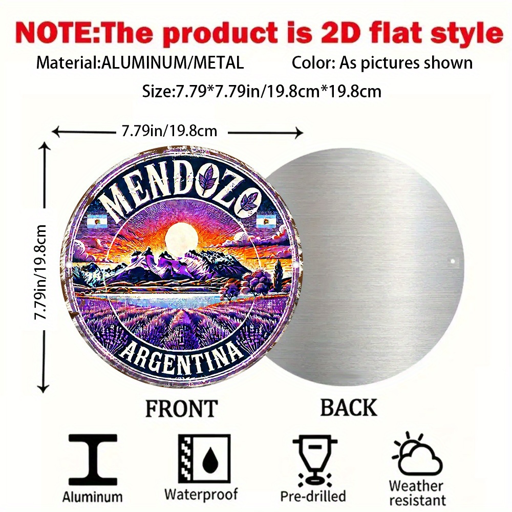 ป้ายโลหะตกแต่งผนัง 2D Flat, 2D - Vintage Collectible Plates บทวิจารณ์และราคา