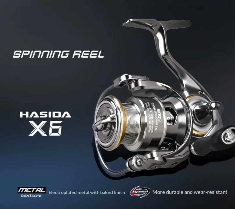 รอกสปินนิ่ง Hasida X6 สปูลโลหะ - Developing Tank Reel บทวิจารณ์และราคา
