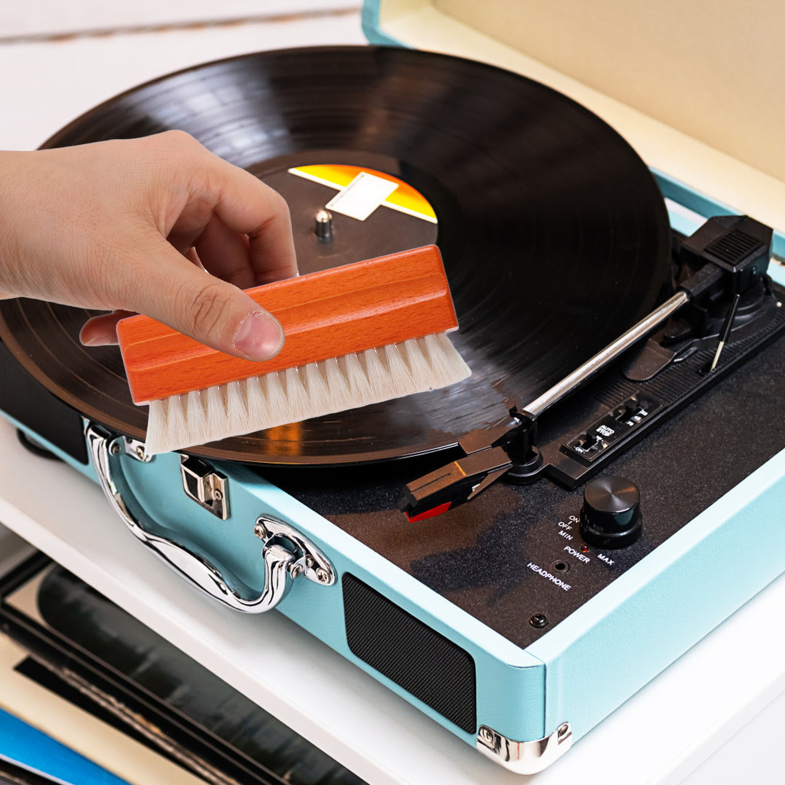 ชุดแปรงทำความสะอาดแผ่นเสียงไวน - Vinyl Record Cleaner บทวิจารณ์และราคา
