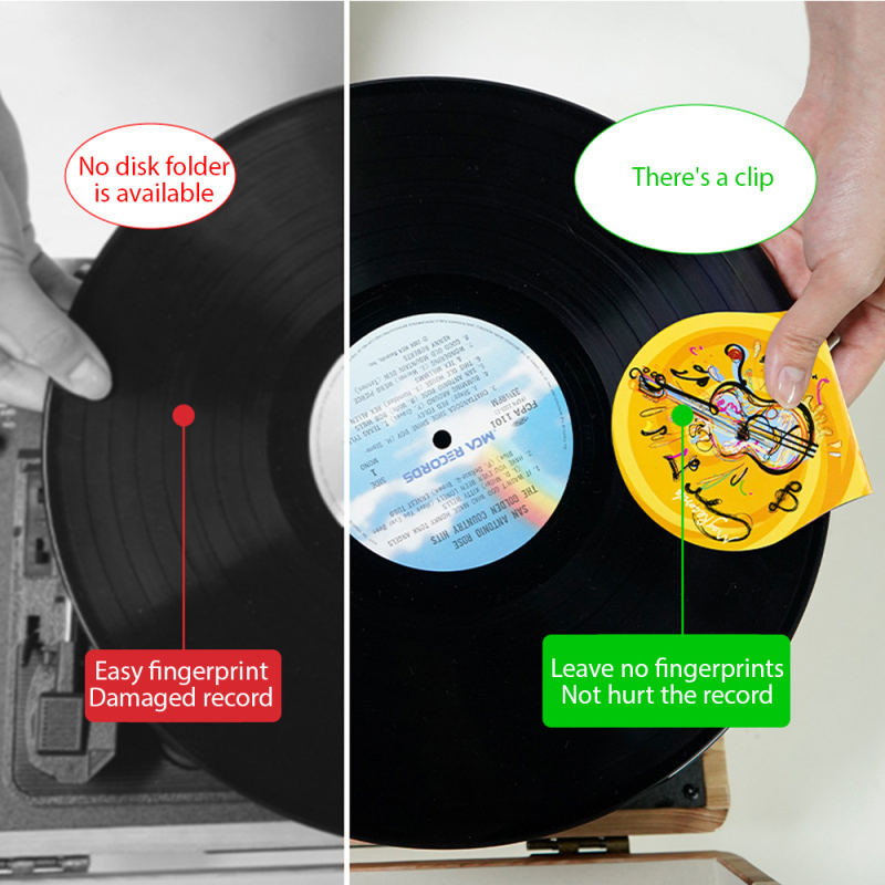 2ชิ้นแผ่นทำความสะอาดแผ่นเสียงม - Vinyl Record Cleaner บทวิจารณ์และราคา