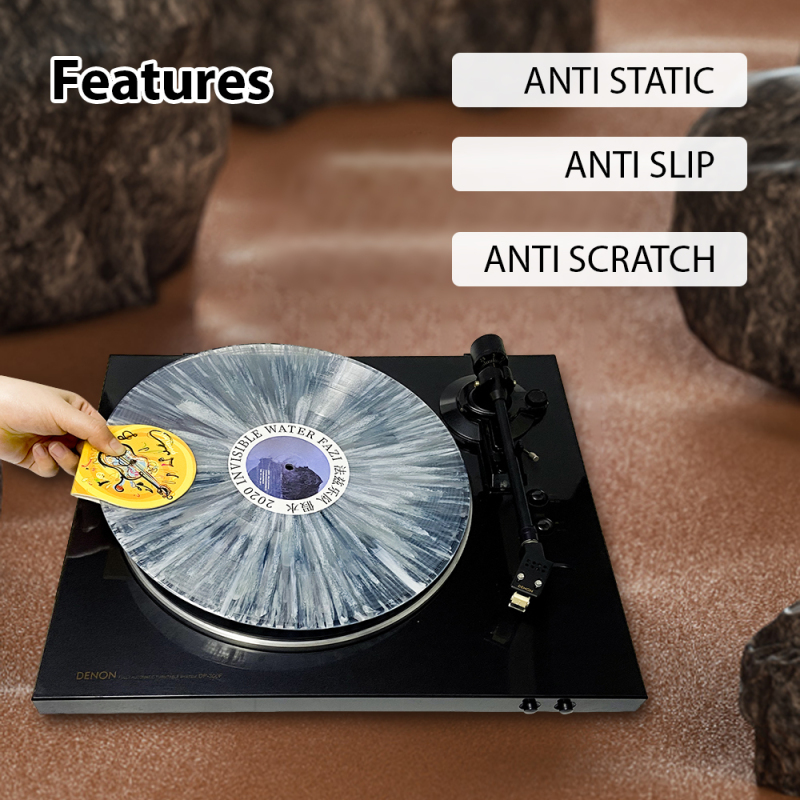 2ชิ้นแผ่นทำความสะอาดแผ่นเสียงม - Vinyl Record Cleaner บทวิจารณ์และราคา