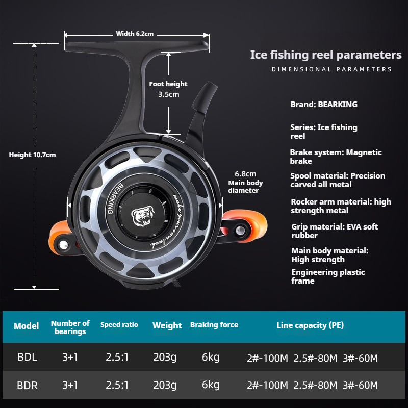 รอกตกปลาน้ำแข็งในฤดูหนาว รอกสป - Developing Tank Reel บทวิจารณ์และราคา