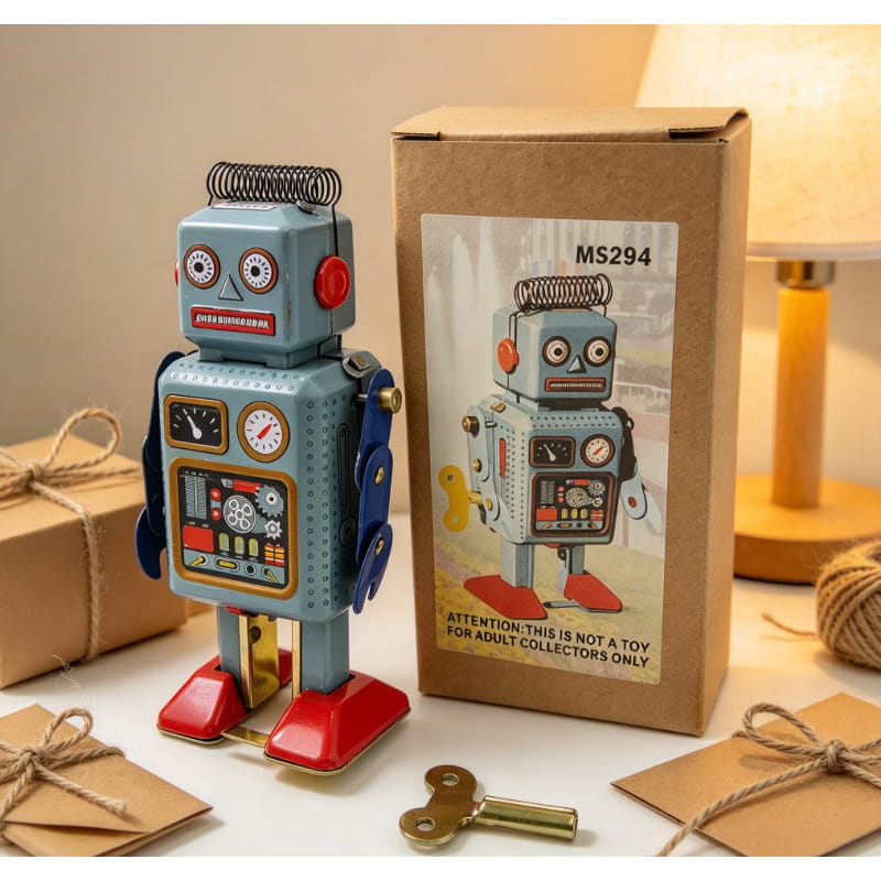 หุ่นยนต์ไขลาน MS294 วินเทจ, ขอ - Vintage Collectibles Store บทวิจารณ์และราคา