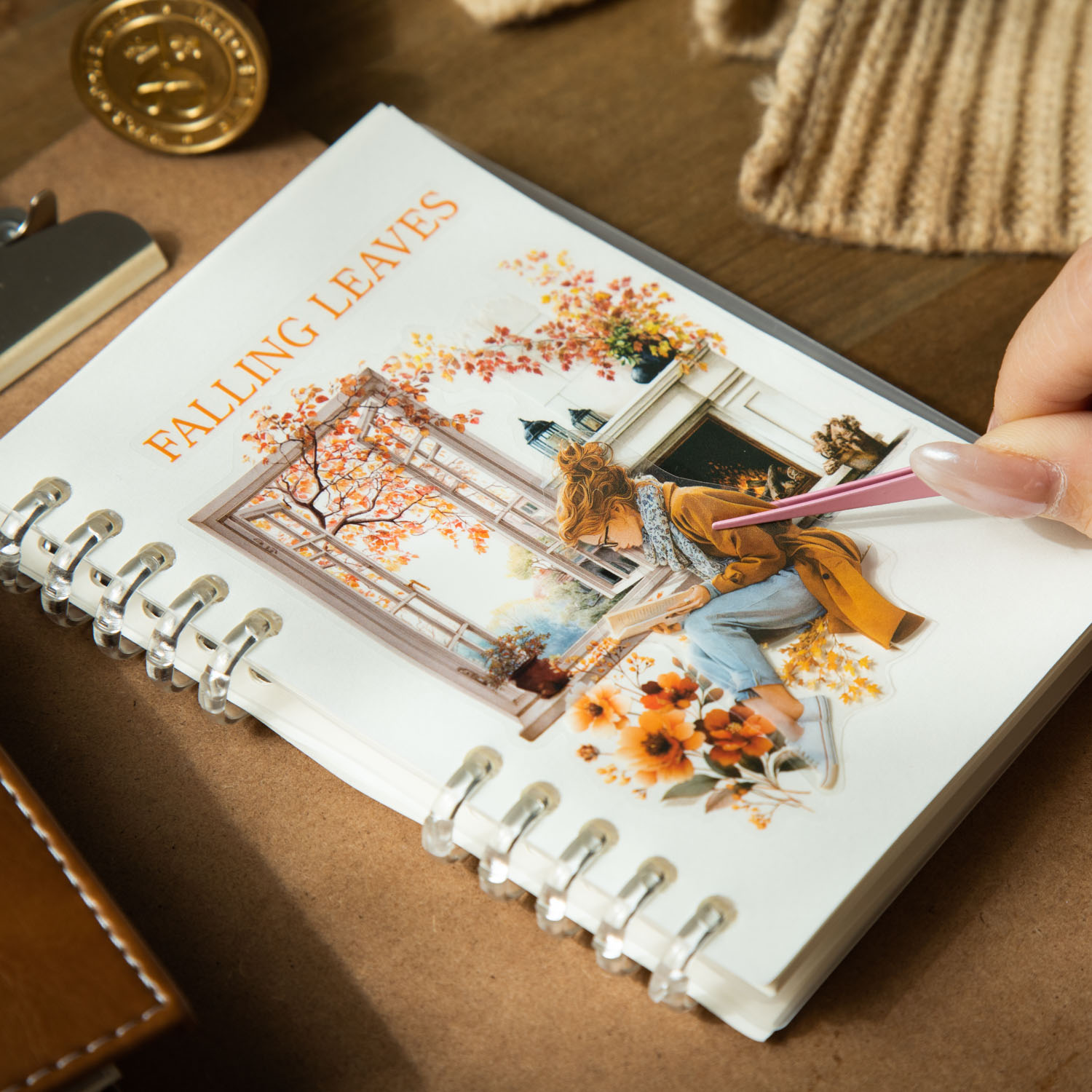 สมุดสติกเกอร์ลายดอกไม้และใบไม้ - Vintage Collectible Books บทวิจารณ์และราคา