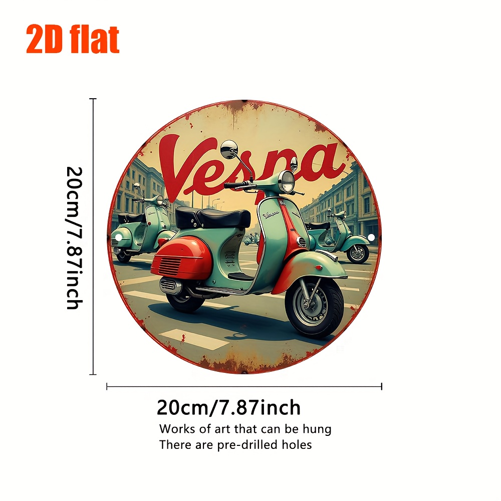 งานศิลปะติดผนังโลหะรูปทรงสกู๊ต - Vintage Collectible Plates บทวิจารณ์และราคา