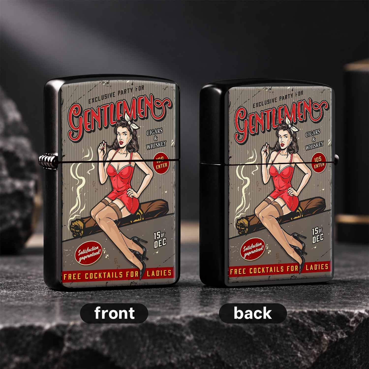 ไฟแช็กพิมพ์ลายโปสเตอร์สไตล์วิน - Vintage Collectible Posters บทวิจารณ์และราคา